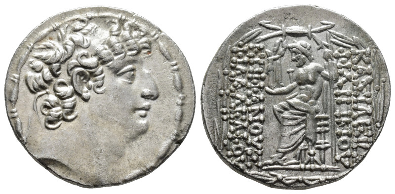 SELEUCID KINGS.
Philip I Philadelphos (c. 95/4-76/5 BC).
Tetradrachm
(AR, 29 ...
