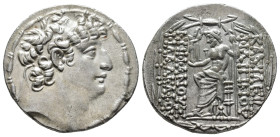 SELEUCID KINGS.
Philip I Philadelphos (c. 95/4-76/5 BC).
Tetradrachm
(AR, 29 mm, 15.72 g)
c. 94/3-88/7 BC, Uncertain mint 127 in Cilicia, probably...