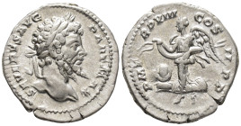 Septimius Severus (AD 193-211).
Denarius
(AR, 19 mm, 3.21 g)
AD 200, Rome.

SEVERVS AVG PART MAX Head of Septimius Severus right, laureate. / P M...