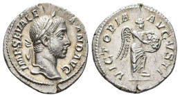 Severus Alexander (AD 222-235).
Denarius
(AR, 20 mm, 3.19 g)
AD 228-231, Rome.

IMP SEV ALEXAND AVG Head of Severus Alexander right, laureate. / ...