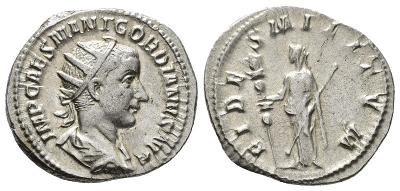 Gordian III (AD 238-244).
Antoninianus
(AR, 22 mm, 3.87 g)
AD 238-239, Rome....