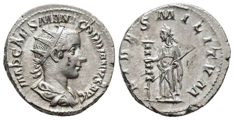 Gordian III (AD 238-244).
Antoninianus
(AR, 22 mm, 4.33 g)
AD 238-239, Rome....