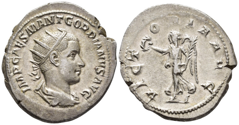 Gordian III (AD 238-244).
Antoninianus
(AR, 24 mm, 5.14 g)
AD 238-239, Rome....