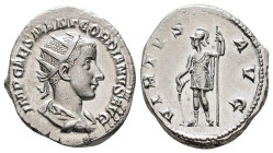 Gordian III (AD 238-244).
Antoninianus
(AR, 23 mm, 5.15 g)
AD 238-239, Rome.

IMP CAES M ANT GORDIANVS AVG Bust of Gordian III right, radiate, dr...