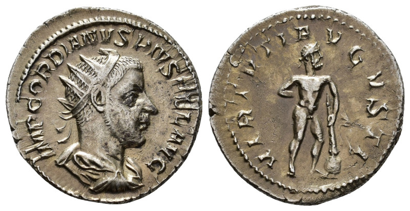 Gordian III (AD 238-244).
Antoninianus
(AR, 23 mm, 3.72 g)
AD 241-243, Rome....