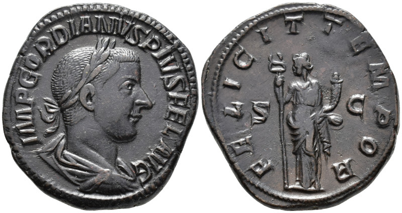 Gordian III (AD 238-244).
Sestertius
(AE, 32 mm, 21.32 g)
AD 241-244, Rome.
...