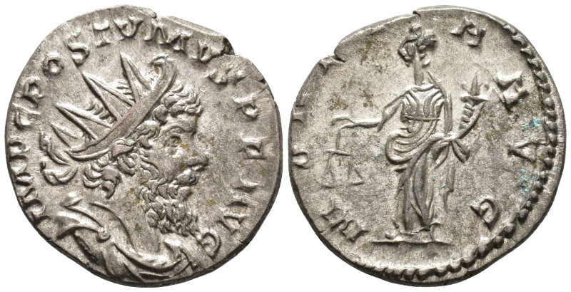 Postumus (AD 260-269).
Antoninianus
(AR, 20 mm, 3.19 g)
AD 263, Cologne.

I...