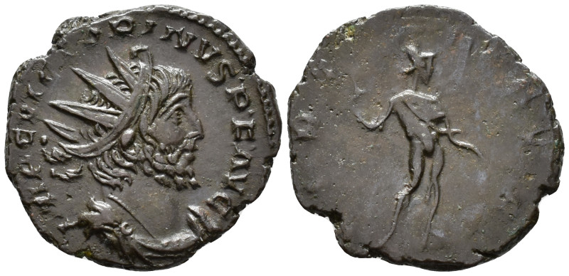 Victorinus (AD 269-271).
Antoninianus
(AE, 20 mm, 2.82 g)
AD 271, Treveri.
...