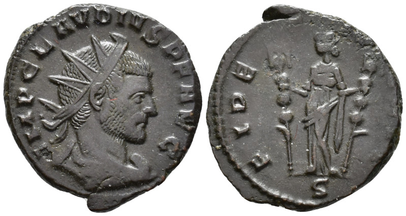 Claudius II Gothicus (AD 268-270).
Antoninianus
(AE, 19 mm, 3.00 g)
AD 269-27...