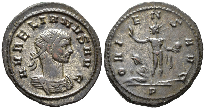 Aurelian (AD 270-275).
Antoninianus
(AE, 23 mm, 4.61 g)
AD 274, Mediolanum.
...