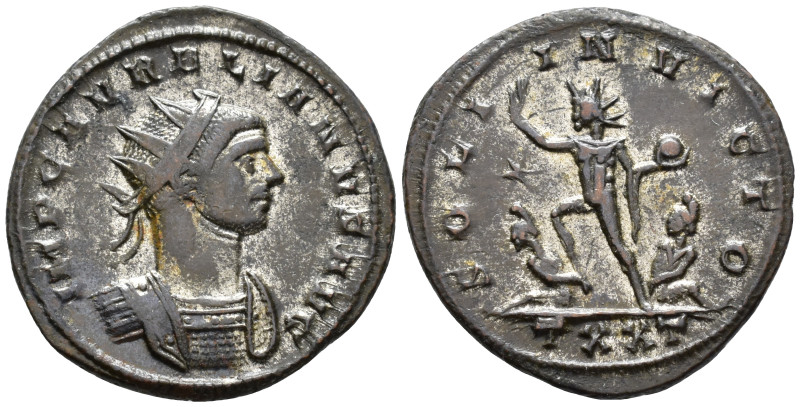 Aurelian (AD 270-275).
Antoninianus
(AE, 23 mm, 3.62 g)
AD 274, Ticinum.

I...