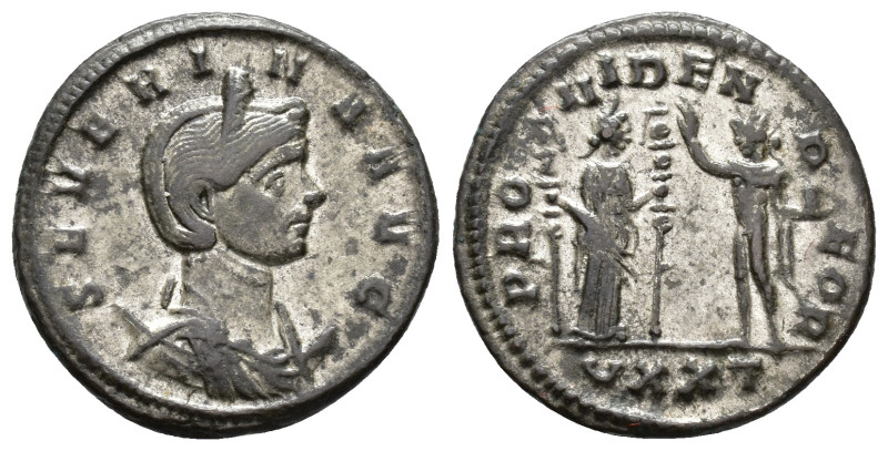 Severina, Augusta (AD 270-275).
Antoninianus
(AE, 22 mm, 4.43 g)
AD 274-275, ...