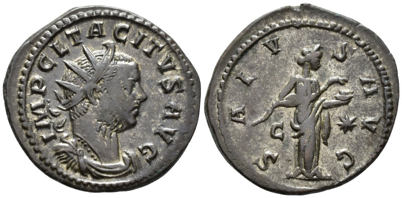 Tacitus (AD 275-276).
Antoninianus
(AE, 23 mm, 3.98 g)
AD 276, Lugdunum.

I...