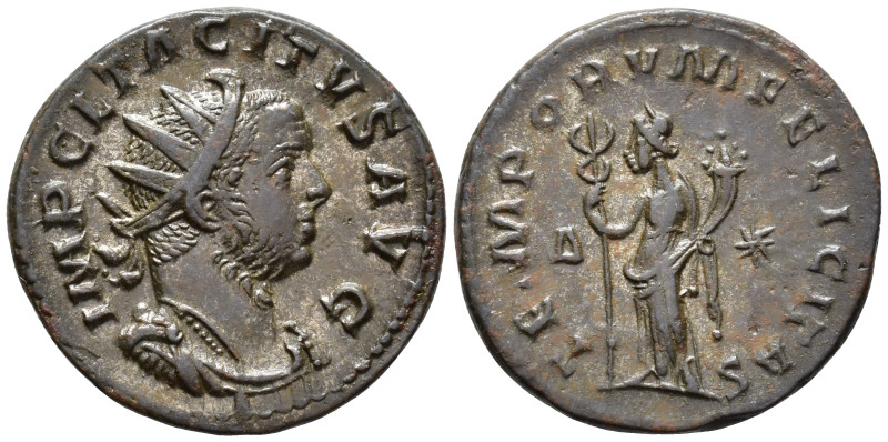 Tacitus (AD 275-276).
Antoninianus
(AE, 22 mm, 4.20 g)
AD 276, Lugdunum.

I...