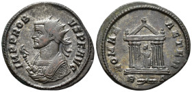 Probus (AD 276-282).
Antoninianus
(AE, 22 mm, 3.32 g)
AD 276-282, Rome.

IMP PROBVS P F AVG Bust of Probus left, radiate, wearing imperial mantle...
