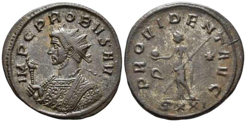 Probus (AD 276-282).
Antoninianus
(AE, 23 mm, 3.92 g)
AD 276-282, Ticinum.
...