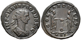 Probus (AD 276-282).
Antoninianus
(AE, 23 mm, 3.66 g)
AD 276-282, Siscia.

IMP C M AVR PROBVS AVG Bust of Probus right, radiate, draped and cuira...