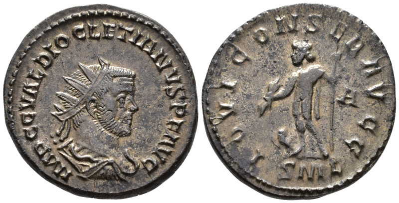 Diocletian (AD 284-305).
Antoninianus
(AE, 22 mm, 3.81 g)
AD 287-288, Lugdunu...