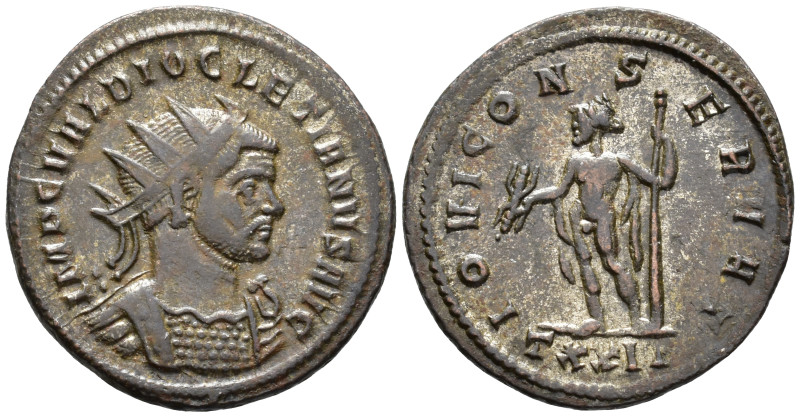 Diocletian (AD 284-305).
Antoninianus
(AE, 23 mm, 3.77 g)
AD 288, Ticinum.
...