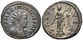 Maximianus, first reign (AD 286-305).
Antoninianus
(AE, 23 mm, 3.60 g)
AD 291, Lugdunum.

IMP MAXIMIANVS P AVG Bust of Maximianus right, radiate ...