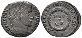 Constantine I (AD 307/310-337).
Follis
(AE, 20 mm, 2.99 g)
AD 321, Rome.

CONSTANTINVS AVG Head of Constantine I right, laureate. / D N CONSTANTI...