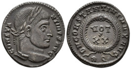 Constantine I (AD 307/310-337).
Follis
(AE, 18 mm, 3.00 g)
AD 321, Rome.

CONSTANTINVS AVG Head of Constantine I right, laureate. / D N CONSTANTI...