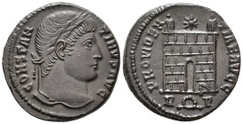 Constantine I (AD 307/310-337).
Follis
(AE, 19 mm, 3.37 g)
AD 326, Rome.

CONSTANTINVS AVG Head of Constantine I right, laureate. / PROVIDENTIAE ...