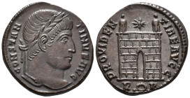 Constantine I (AD 307/310-337).
Follis
(AE, 19 mm, 2.94 g)
AD 326, Rome.

CONSTANTINVS AVG Head of Constantine I right, laureate. / PROVIDENTIAE ...