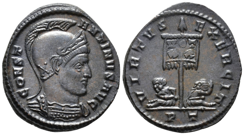 Constantine I (AD 307/310-337).
Follis
(AE, 20 mm, 3.07 g)
AD 319-320, Ticinu...
