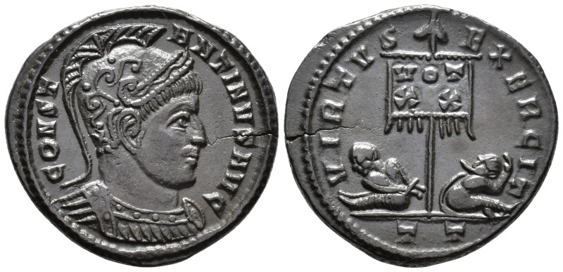 Constantine I (AD 307/310-337).
Follis
(AE, 19 mm, 2.78 g)
AD 319-320, Ticinu...