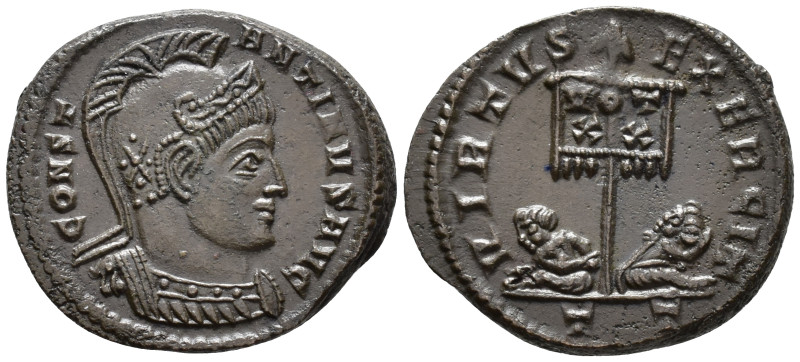 Constantine I (AD 307/310-337).
Follis
(AE, 20 mm, 3.51 g)
AD 319-320, Ticinu...