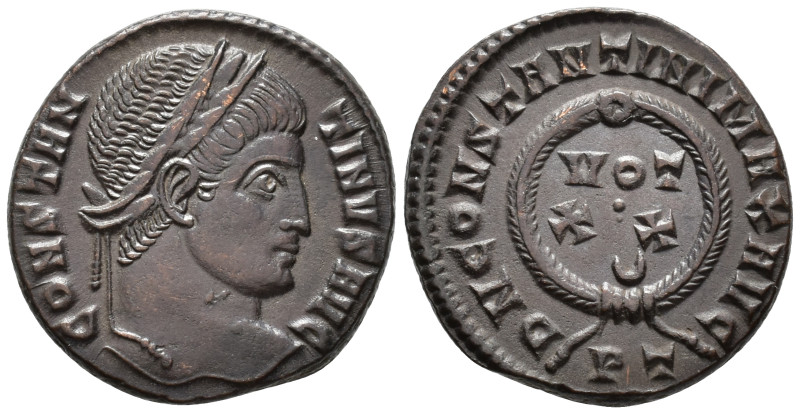 Constantine I (AD 307/310-337).
Follis
(AE, 18 mm, 3.22 g)
AD 322-325, Ticinu...