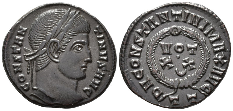 Constantine I (AD 307/310-337).
Follis
(AE, 19 mm, 2.72 g)
AD 322-325, Ticinu...