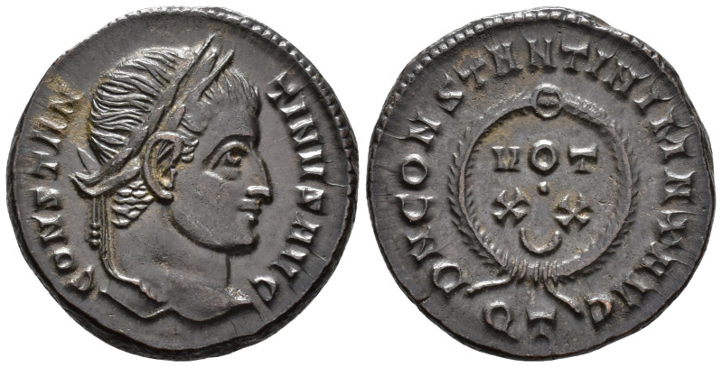 Constantine I (AD 307/310-337).
Follis
(AE, 19 mm, 3.85 g)
AD 322-325, Ticinu...