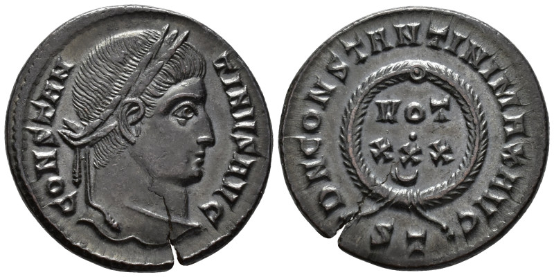 Constantine I (AD 307/310-337).
Follis
(AE, 19 mm, 2.94 g)
AD 325, Ticinum.
...