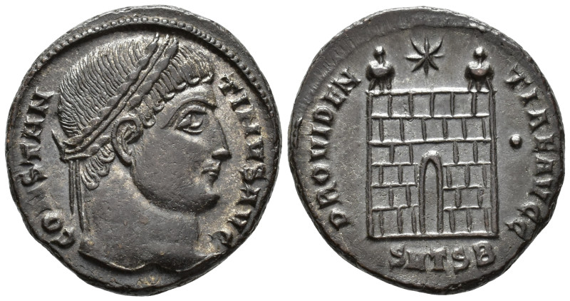 Constantine I (AD 307/310-337).
Follis
(AE, 19 mm, 3.55 g)
AD 326-328, Thessa...