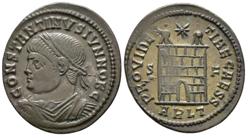 Constantine II, Caesar (AD 316-337).
Follis
(AE, 21 mm, 2.55 g)
AD 327, Arela...