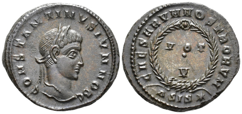 Constantine II, Caesar (AD 316-337).
Follis
(AE, 20 mm, 3.52 g)
AD 320-321, S...