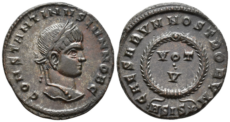Constantine II, Caesar (AD 316-337).
Follis
(AE, 19 mm, 2.93 g)
AD 320-321, S...
