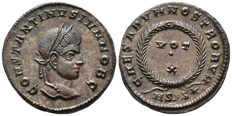 Constantine II, Caesar (AD 316-337).
Follis
(AE, 19 mm, 2.99 g)
AD 320-321, S...