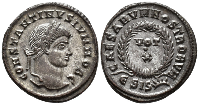 Constantine II, Caesar (AD 316-337).
Follis
(AE, 19 mm, 3.17 g)
AD 321-324, S...