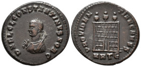 Constantine II, Caesar (AD 316-337).
Follis
(AE, 19 mm, 3.00 g)
AD 317, Heraclea.

D N FL CL CONSTANTINVS NOB C Bust of Constantine II left, laur...