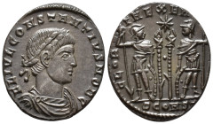 Constantius II, Caesar (AD 324-337).
Follis
(AE, 17 mm, 2.12 g)
AD 330-331, Arelate.

FL IVL CONSTANTIVS NOB C Bust of Constantius II right, laur...