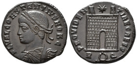 Constantius II, Caesar (AD 324-337).
Follis
(AE, 20 mm, 3.17 g)
AD 326, Rome.

FL VAL CONSTANTIVS NOB C Bust of Constantius II left, laureate, dr...
