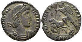 Constantius II (AD 337-361).
Maiorina
(AE, 23 mm, 4.87 g)
AD 351-355, Cyzikus.

D N CONSTANTIVS P F AVG Bust of Constantius II right, Pearl-diade...