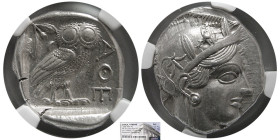 ATTICA, Athens. 440-404 BC. Silver Tetradrachm. NGC AU.