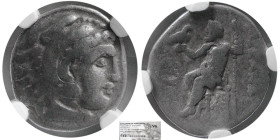 KINGS of MACEDON, Alexander III, 336-323. AR Drachm. NGC-VG.