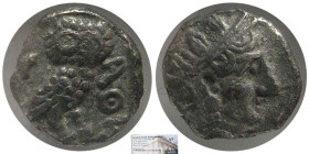 ARABIA, FELIX, Sabaeans. Ca 3rd-2nd centuries BC. AR 1/8 unit. NGC-VF.