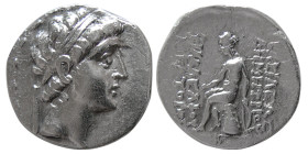 SELEUKID KINGS, Demetrios II Nikator, 129-125 BC. AR Drachm
