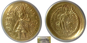 KUSHAN KINGS of INDIA. Vasudeva. Gold Dinar. ANACS-MS62.